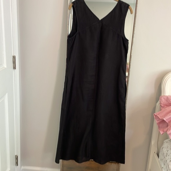 Splendid Collection Long Black Linen Dress - Picture 7 of 9